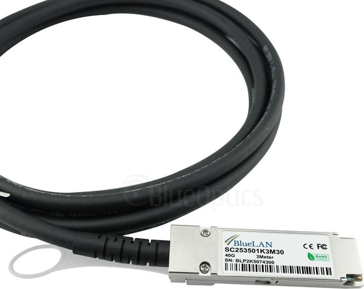 Actual product image BlueLAN Allied Telesis AT-QSFP-4SFP10G-0.5CU compatible DAC QSFP SC253501K0.5M30