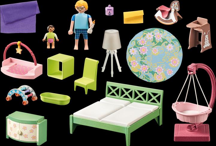 Produktbild Playmobil Schlafzimmer mit Babyspielecke (71609, Playmobil My Life)