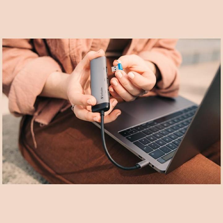 Actual product image Verbatim Multiport (USB-C, 4 Ports)