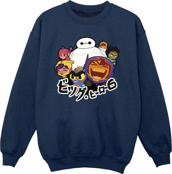 Produktbild Disney Big Hero 6 Baymax Group Manga Sweatshirt Mädchen (152, 158)