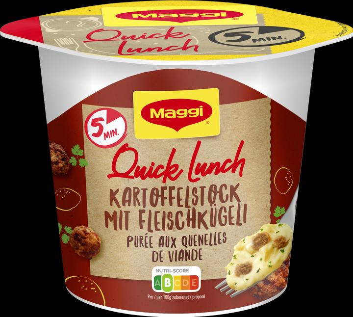 Produktbild Maggi Quick Lunch Kartoffelstock mit Fleischkügeli (46 g)