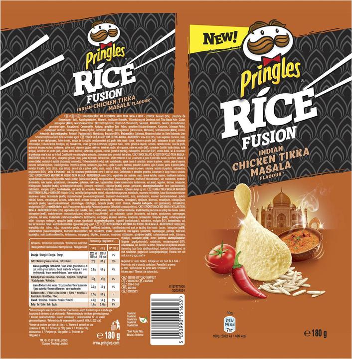 Produktbild Pringles Chips Rice Fusion Indian Chicken Tikka Masala (180 g)
