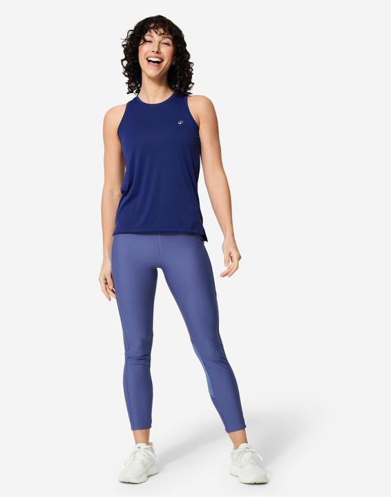 Image du produit Domyos Débardeur de fitness coupe droite femme, bleu foncé (M)