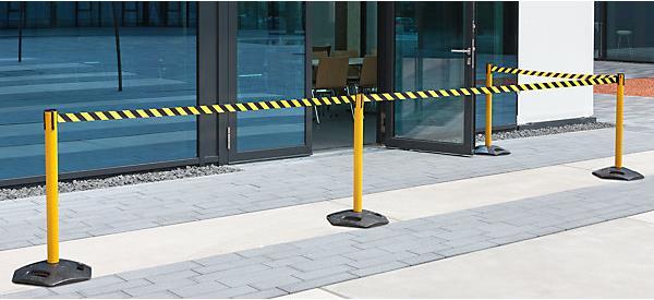 Actual product image kaiserkraft Belt barrier post, PU 2 pcs.