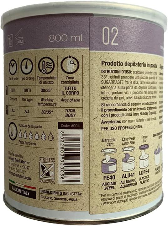 Valori nutrizionali e ingredienti Holiday Pasta di zucchero Pure Diamond Soft 1 kg (1000 g)