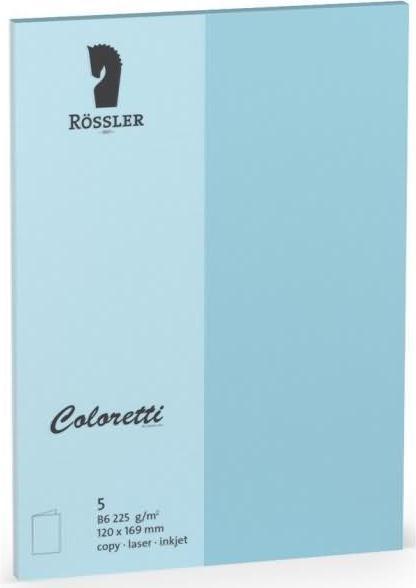 Produktbild Magni 220719517 - Coloretti Karten, 220 g/m², DIN B6 hd, himmelblau, 5 Stück (5 Stk.)
