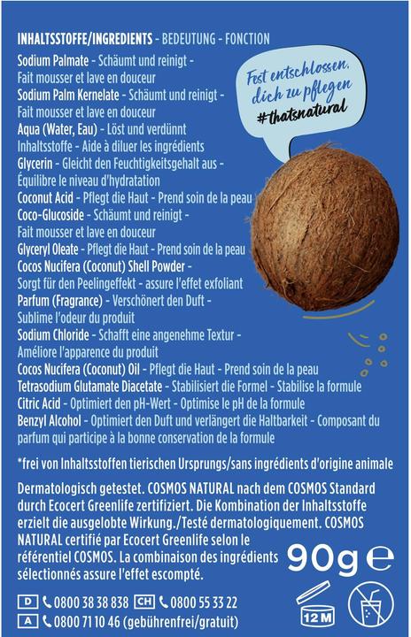 Immagine prodotto Nature Box Firm 2in1 Massaggio + Scrub sotto la doccia con fragranza di cocco 90 g