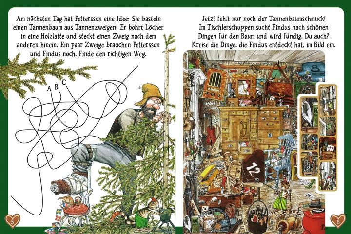 Produktbild Pettersson und Findus feiern Weihnachten. Puzzle im Buch (100 Teile)