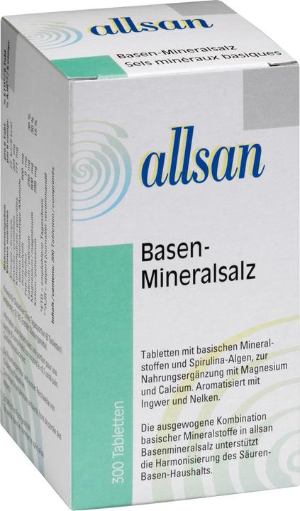Valori nutrizionali e ingredienti Allsan Compresse di sale minerale alcalino (300 Pezzo/i, Pillole, 230 g)