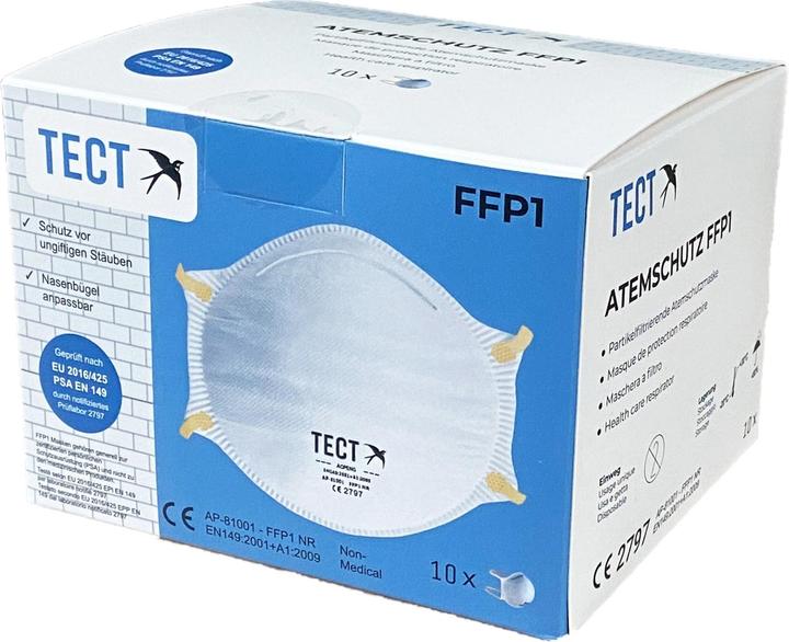 Image du produit Tect Masque de protection respiratoire FFP1 (FFP1, 10 x)