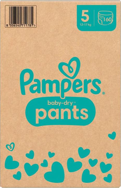 Immagine prodotto Pampers Baby-Dry Pants (Dimensione 5, Pacco mensile, 160 Pezzo/i)