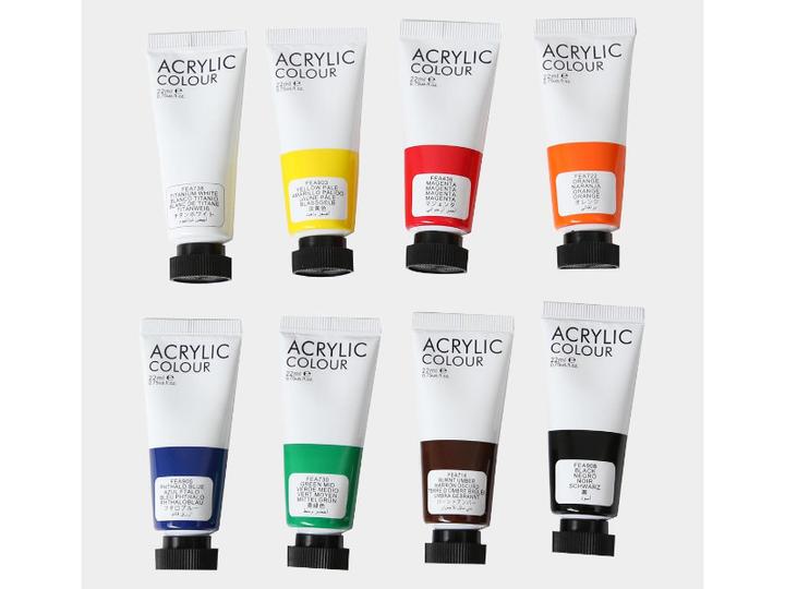 Image du produit I Am Creative Basic Acryl Set, peinture acrylique à base d'eau (Multicolore, 22 ml)