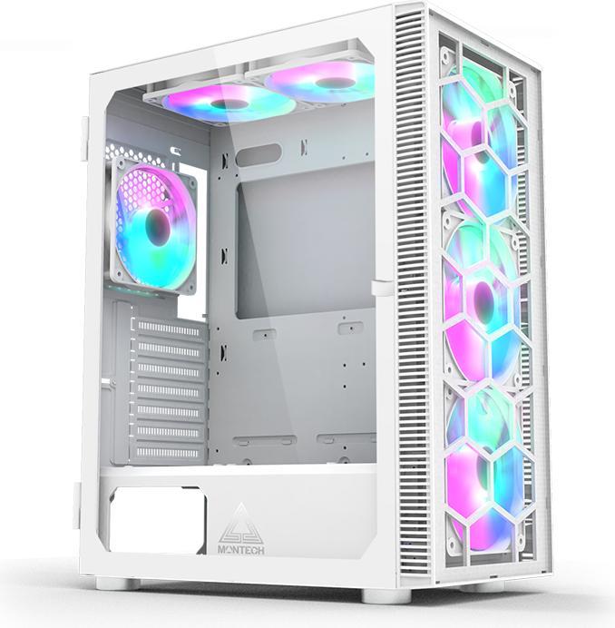 Actual product image Montech X3 Glass White (ATX, Mini-ITX)