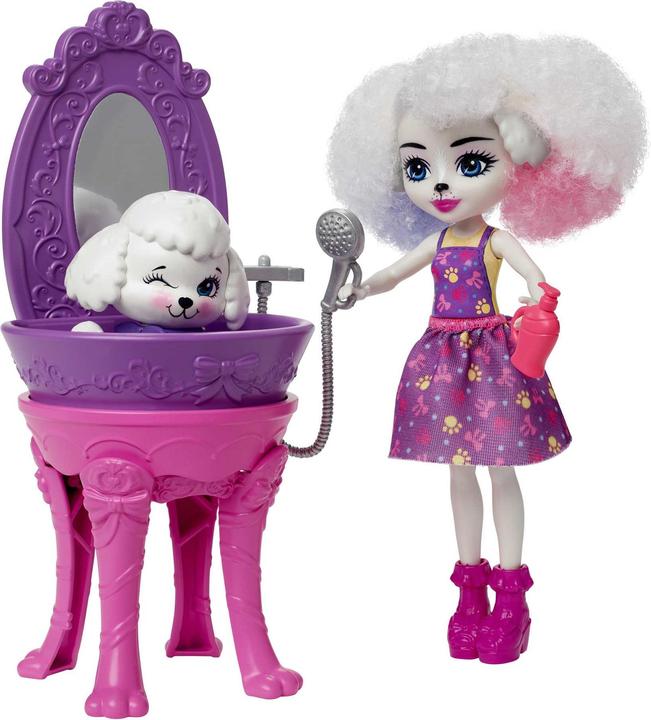 Actual product image Enchantimals Pudelwohl beauty salon playset with color change