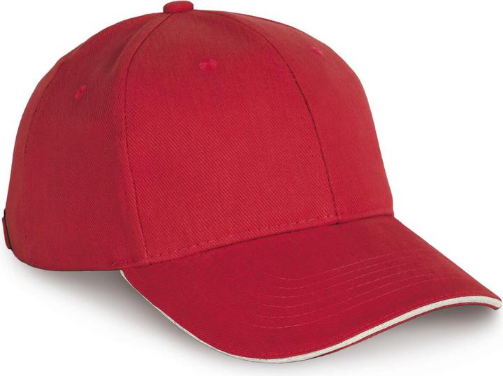 Image du produit K-up Casquette sandwich contrasté - 6 panneaux - coton biologique (Taille unique)