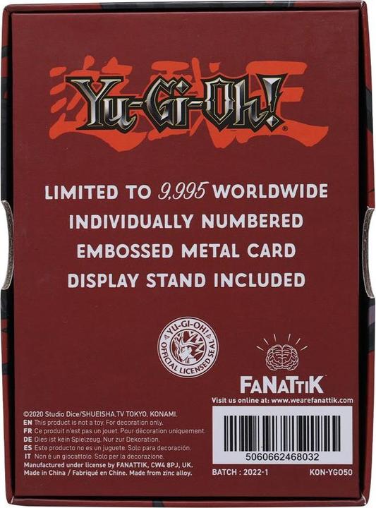 Image du produit Yu-Gi-Oh ! - Red Eyes B. Dragon - Carte Métal Collector