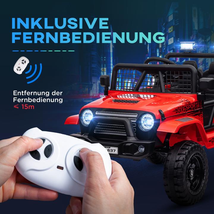 Image du produit Aiyaplay Elektro Kinderauto Kunststoff, Metall Rot (12 V)
