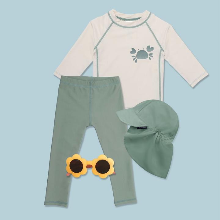La Loona LaLoona Baby-Bademode Bade-Set Shirt & Leggings mit UV-Schutz - (86)