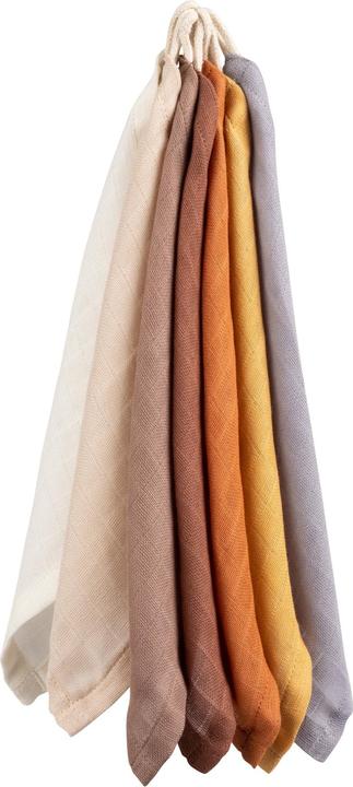 Actual product image Sebra Set of 7 Muslin Washcloth Toes Builders