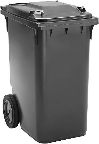 Actual product image kaiserkraft Large plastic waste garbage can, according to DIN EN 840 (360 l)