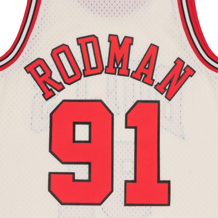 Produktbild Mitchell & Ness NBA Chicago Bulls Dennis Rodman Off White Team Color Swingman Trikot Herren (L)
