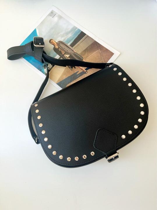 Image du produit Only-Bags.Store Sac en cuir noir, sac à main en cuir, sac clouté, sac à bandoulière, cadeau pour vous, de