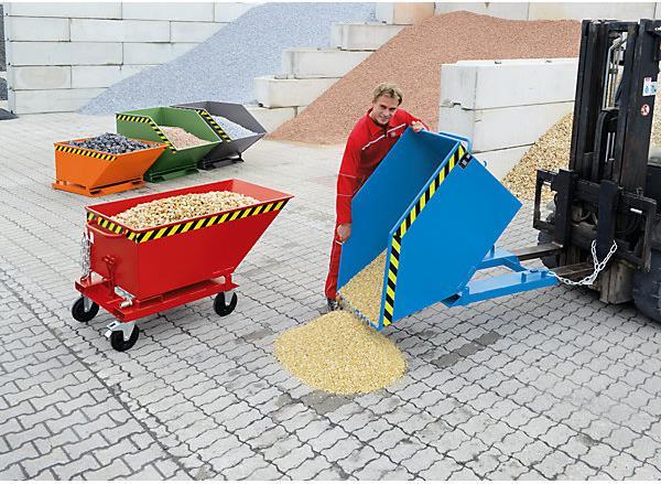 Image du produit eurokraft pro Benne basculante avec mécanisme de pliage (400 l)