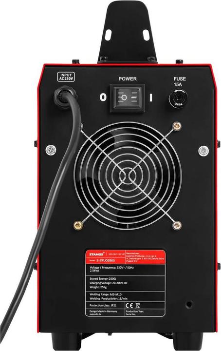 Actual product image Stamos Stud Welder - 2500 J - 108000 µF