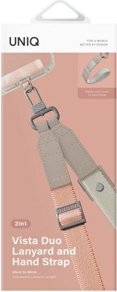 Produktbild Uniq Vista Universal phone lanyard 2in1 peach beige