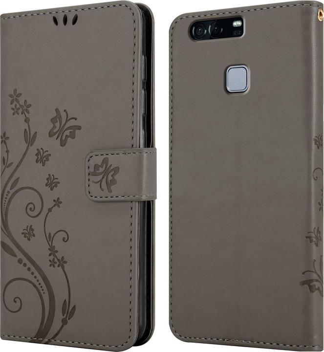 Productafbeelding Cadorabo Bloemen Boekomslag (Huawei P9)