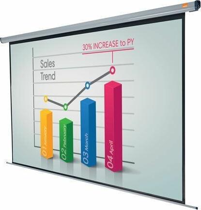Actual product image Nobo Electric Wall Projection Screen 2400x1800mm (118.11", 4:3)