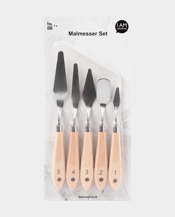 Actual product image I Am Creative Painting knife set, 5-piece palette knife set