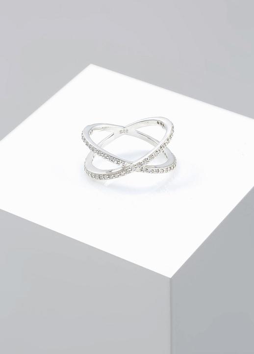 Produktbild Elli X-Form mit Zirkonia Kristallen (54, 925 Silber)