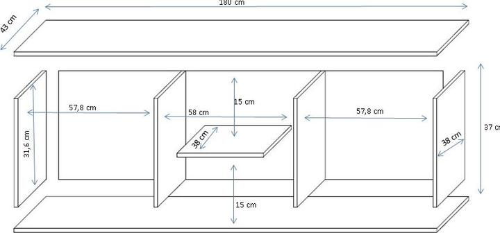 Actual product image Cama Sohort (180 x 43 x 37 cm)