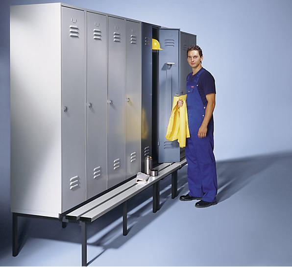 Image du produit Wolf Vestiaire avec banc en saillie (120 cm, 185 cm)