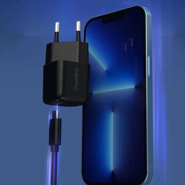 Actual product image Choetech GaN USB charger Type C PD 30W black (PD5007) (30 W)