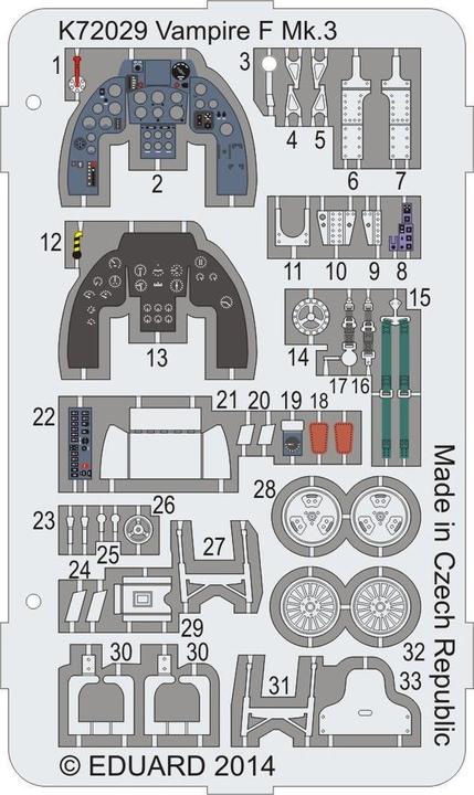 Immagine prodotto MPM Vampire F Mk.3 Par colorato e fotoinciso