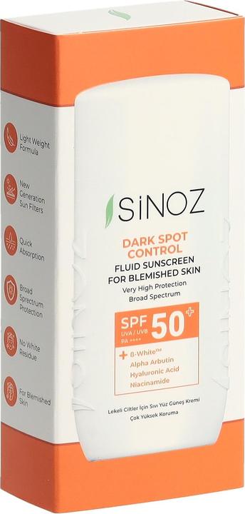 Produktbild Sinoz Dark Spot Control Fluid Sunscreen (Sonnencreme, SPF 50+, 50 ml)