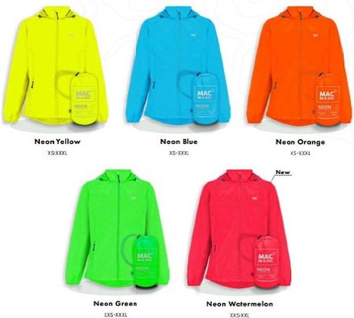 Produktbild Mac in a Sac Regenjacke NEON (XXS)