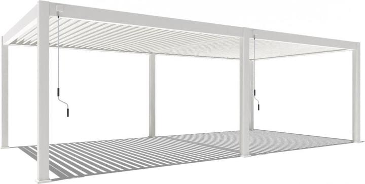 Image du produit Weide Pergola Deluxe Plus 4x8m avec toit à lamelles Blanc (400 cm, 800 cm)