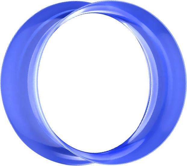 Produktbild Star Piercing Flared Tunnel dunkelblau (ohne Messing, Silikon)