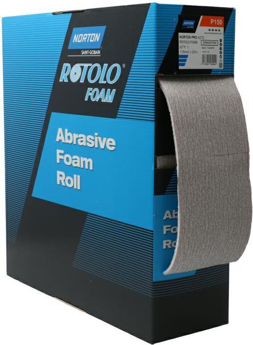 Produktbild MGA Norton Rotolos - Schleifpapier Klappschleifer a275 115x25mm g150