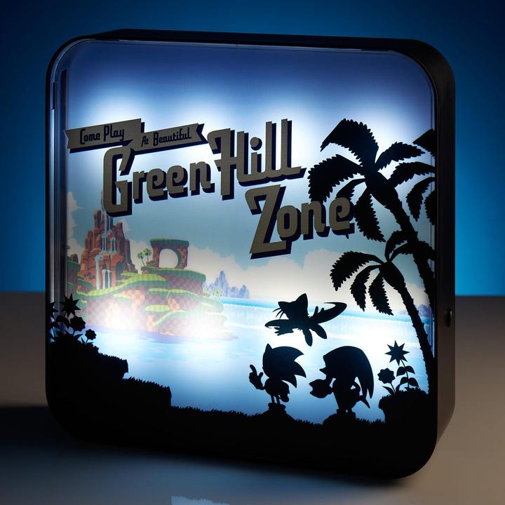 Actual product image Numskull Sonic The Hedgehog Acrylic Lamp