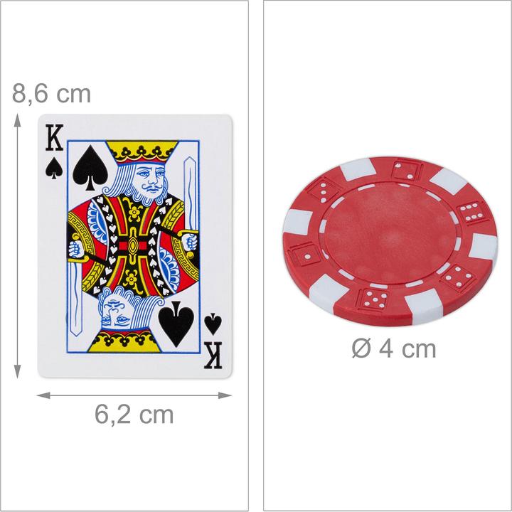 Image du produit Relaxdays Mallette de poker (Français)