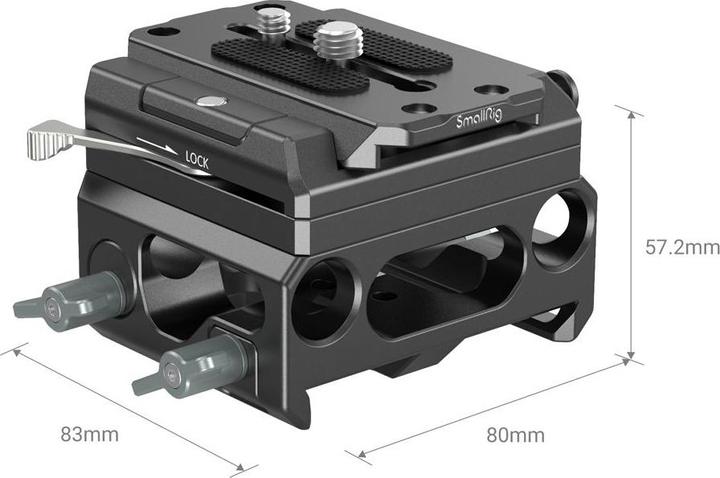 Actual product image SmallRig Lightweight Baseplate with Dual 15mm Rod Clamp (Various video accessories)