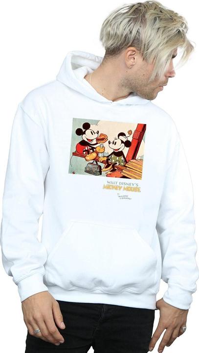 Actual product image Disney Mens Mickey Mouse Building A Building Hoodie (5XL)