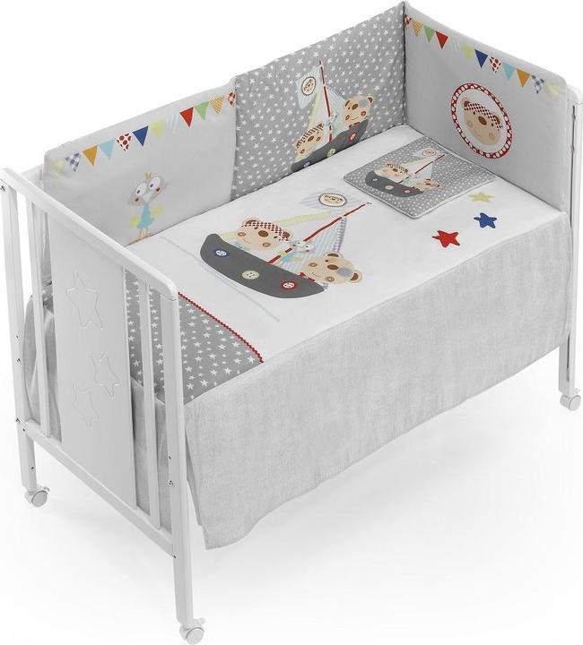 Produktbild Interbaby SET 3STK. FÜR KINDERBETT 60X120: STEPPDECKE+NESTCHEN+KISSEN- BAUMWOLLE - (60 x 120 cm)