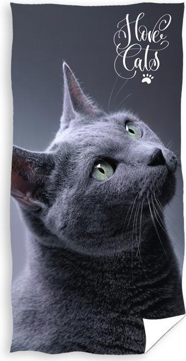 Actual product image Carbotex Cat bath towel (70 x 140 cm)