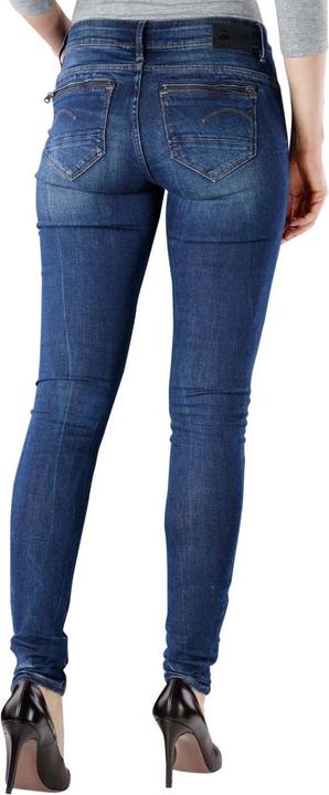 Actual product image G-Star Midge Zip Mid Skinny Jeans dark aged (W28/L30)