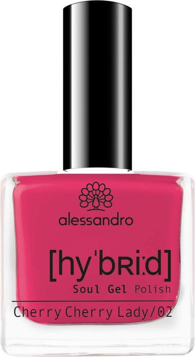 Immagine prodotto Alessandro Smalto in gel Hybrid Soul Cherry Cherry Lady (Ciliegia Signora della Ciliegia, Smalto per unghie effetto gel)